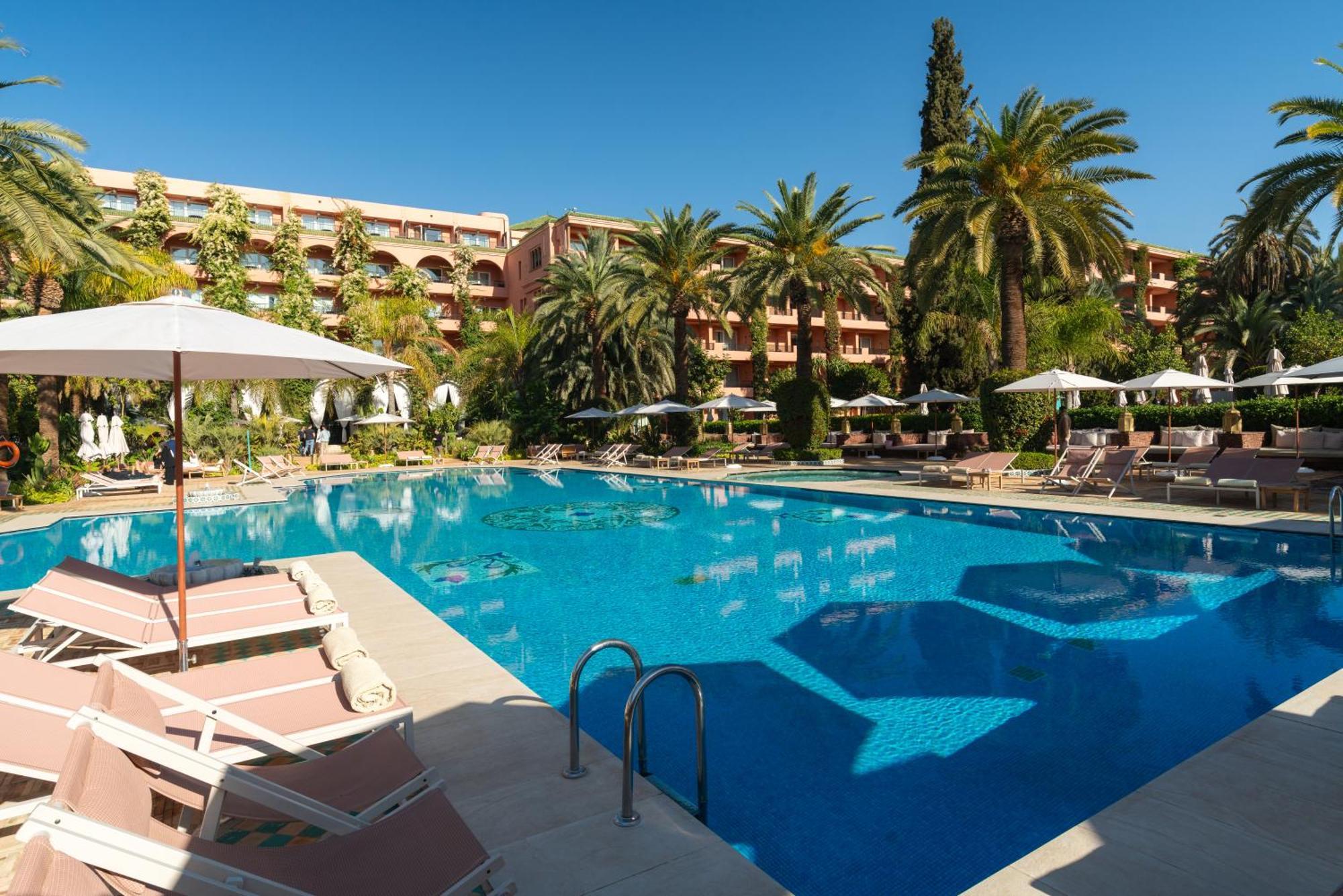 Sofitel Marrakech Palais Imperial & Spa Marakéš Exteriér fotografie The swimming pool at the hotel