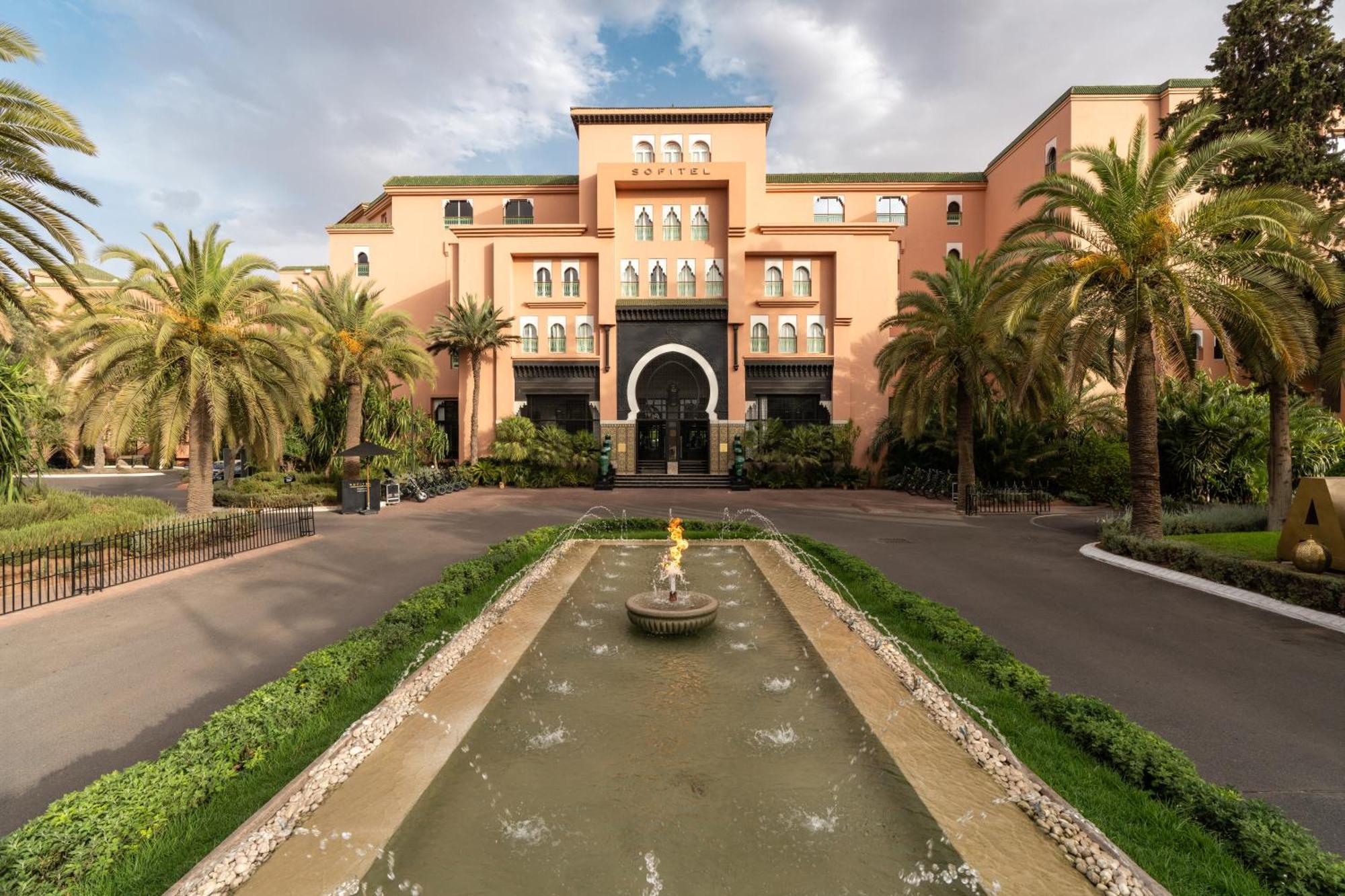 Sofitel Marrakech Palais Imperial & Spa Marakéš Exteriér fotografie The main entrance of the hotel
